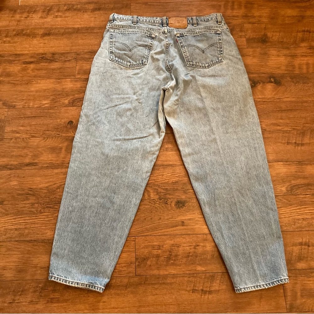Vintage Levi’s 560 Jeans Denim Loose Fit Tapered Leg Size 40x32 Retro Light Wash - Picture 4 of 11